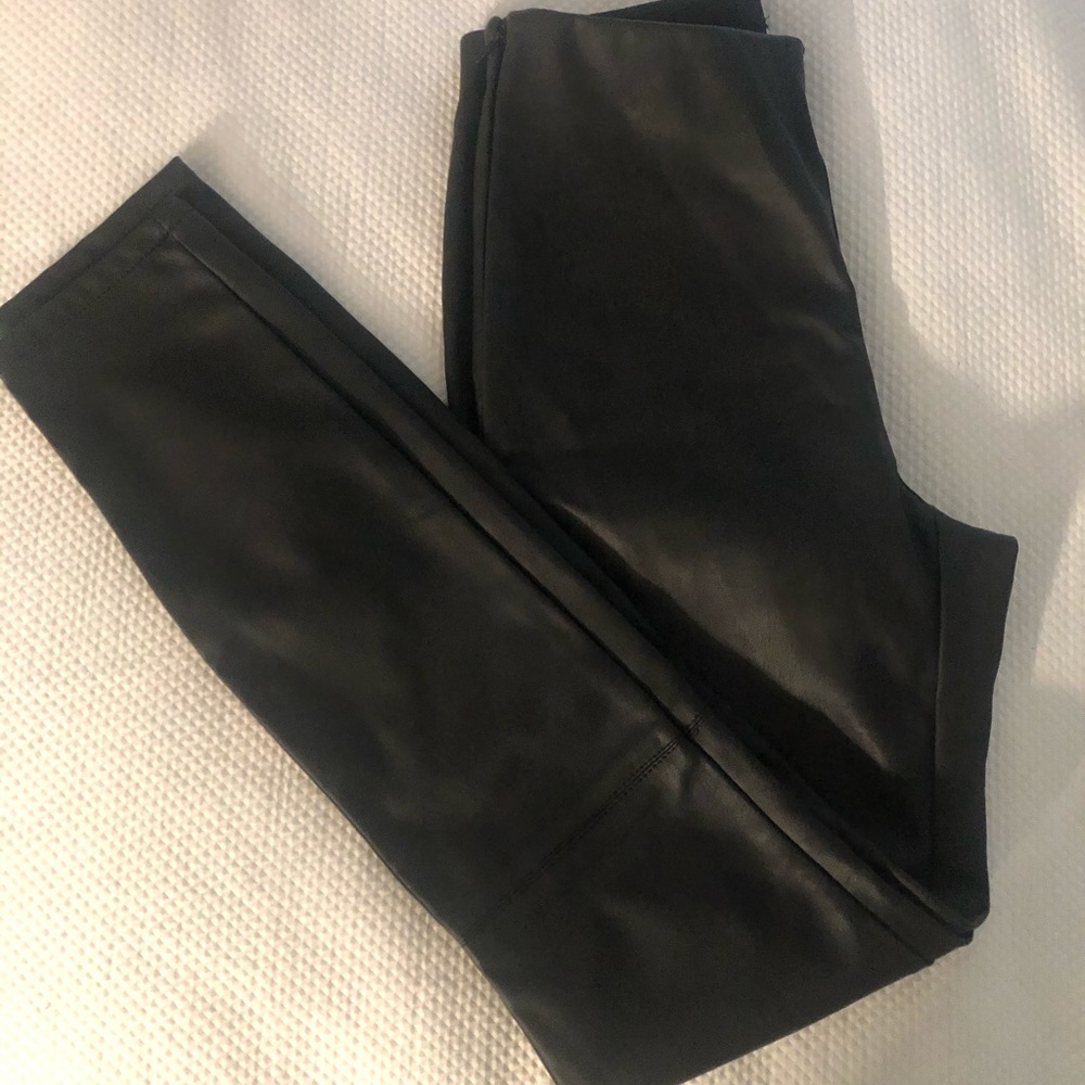 Faux leather leggings
